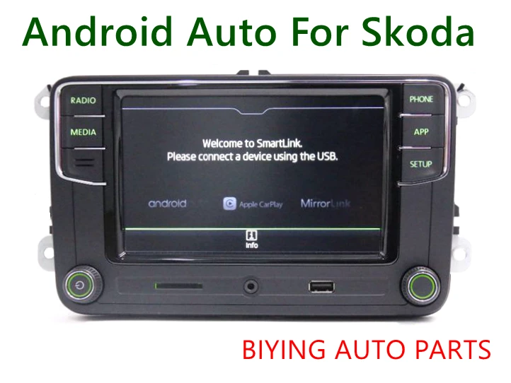 Android Auto CarPlay MirrorLink Noname RCD330 Plus R340G 6 5 MIB радиоприемник с зеленой подсветкой для Skoda