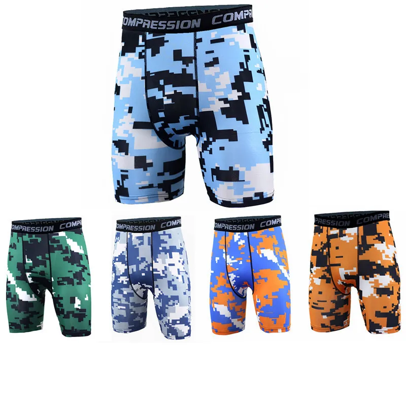 Buy Camouflage shorts compression sports shorts skinny