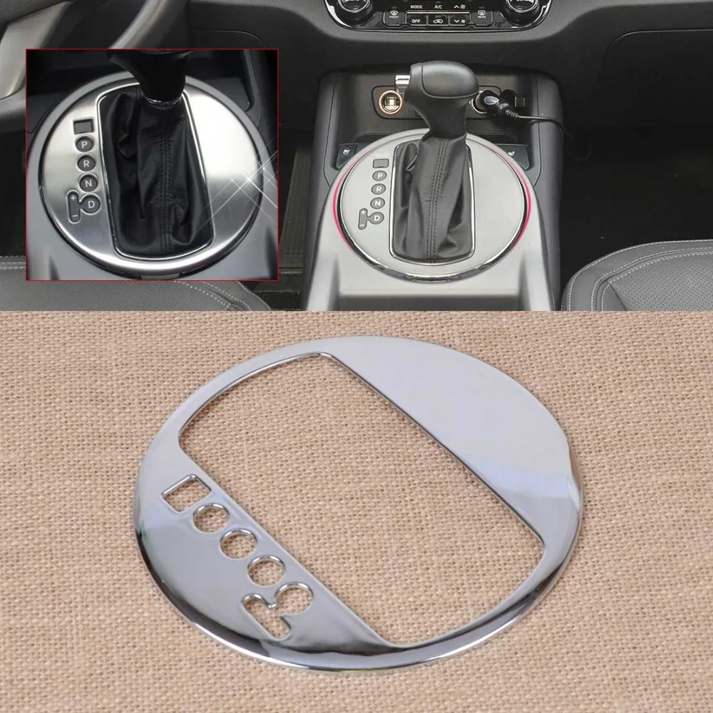 

Car Decorative Moldings 1pc New ABS Chrome Gear Shift Panel Molding Trim For Kia Sportage 2010 2011 2012 2013 2014 2015