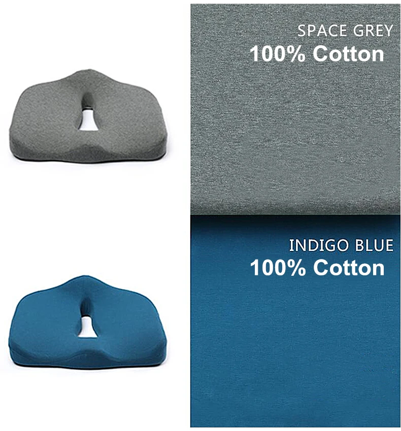 Coccyx Memory Foam Chair Orthopedic Pillow Office Seat Pad Hemorrhoid Treat Car Seat Big Cushion Almohada-i (15)