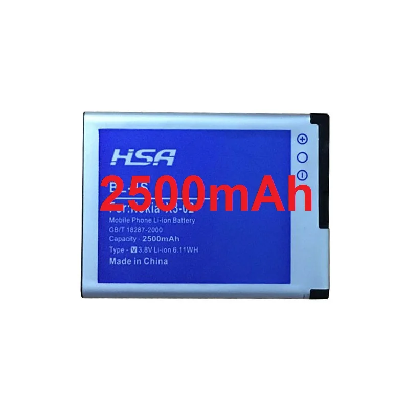 Новый аккумулятор для телефона с большой ёмкостью 2500 мАч BL 4S / используется Nokia