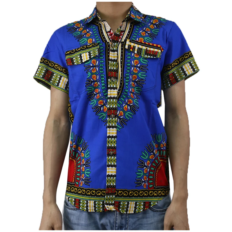 MD подростковые Мальчики Рубашка Дашики Африканская Хлопковая Дашики Одежда для девочек 2019 летняя африканская одежда дети Базен riche