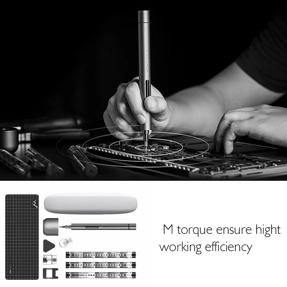 

Mini Electric Screwdriver Cordless Power Screw Driver Kit with LED Light Lithium Iron Battery Operated Screwdriver Bit