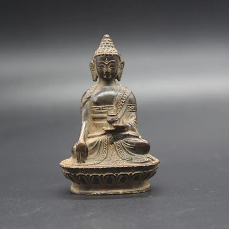 Beautiful Old Tibet Tibetan Bronze Buddhism Buddha statue Exorcism peace wealth