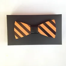 Мужские галстуки цветные деревянные персонализированные подарки Элегантные Галстуки фотофоны со старинным деревянным регулируемый галстук-бабочка свадьба наборы свадебных галстуков