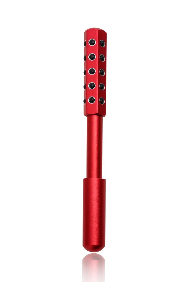 Kakusan germanium massage stick massage products face roller/massager roller for face lift - Цвет: Red