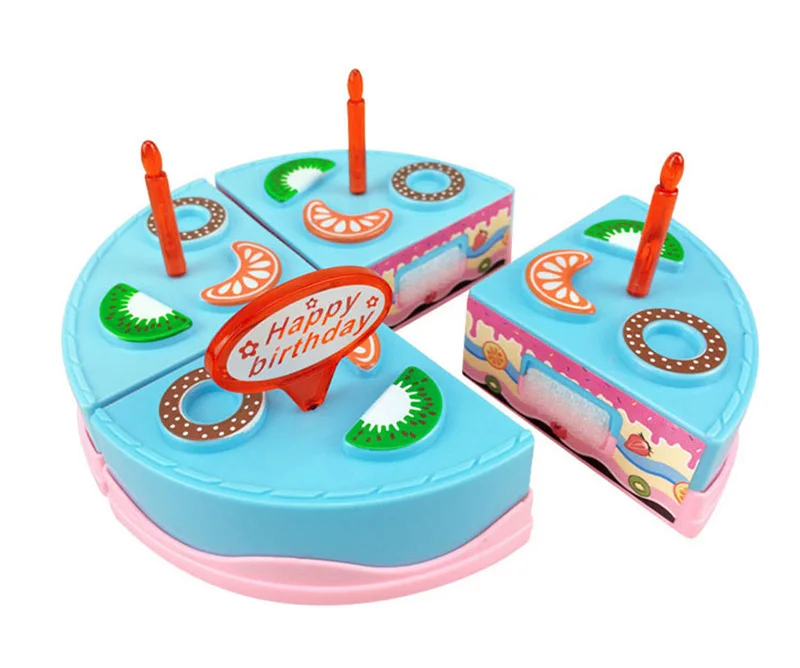 75 шт./компл. Новые детские игрушки, ролевая Кухня игрушка с днем рождения торт Еда режущего инструмента набор для детей