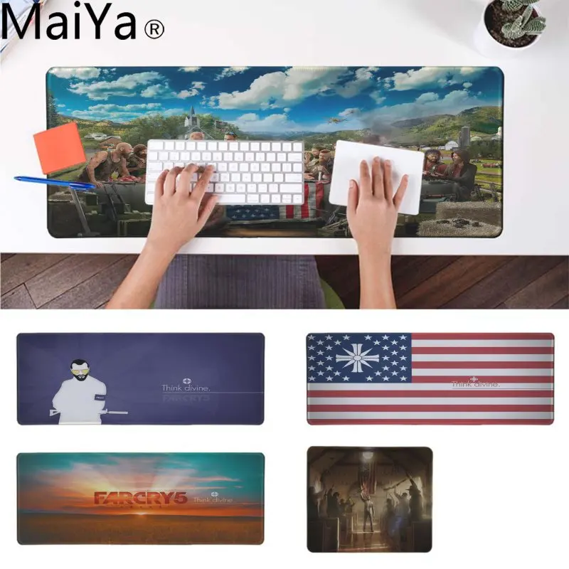 MaiYa простой дизайн FarCry 5 удобный коврик для мыши игровой резиновая мышь прочная