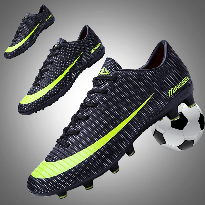 Long Spikes and TF Football Shoes Men Women Outdoor Athletic Trainers