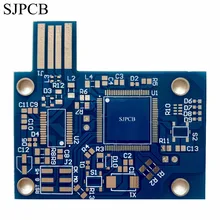 Panneau de câblage imprimé par masque de soudure bleu de SJPCB pour les produits électroniques grand public nous fournissent le fichier d'ingénieur de Fabrication de carte PCB pour le devis