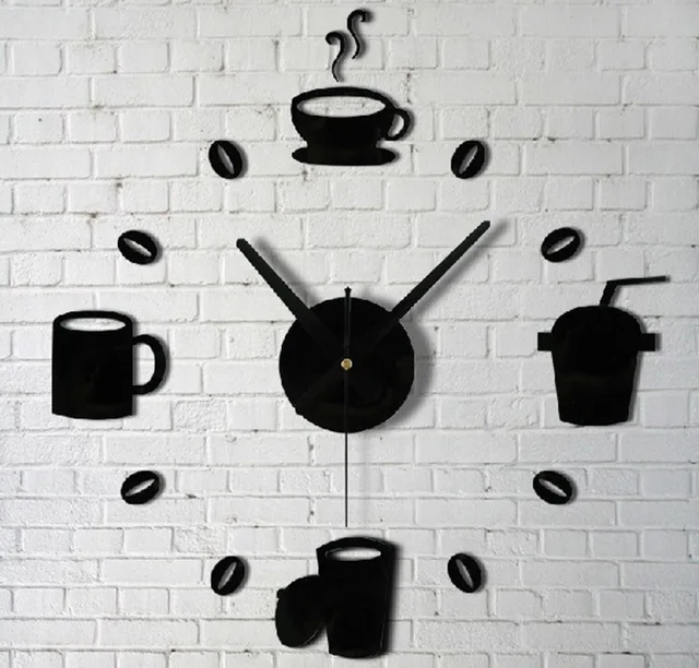 Concise Modern Design Diy Wall Clock Saat Home Decoration Vintage Concise Modern Design Diy Wall Clock Saat Home Decoration Vintage Watch Digital Decor