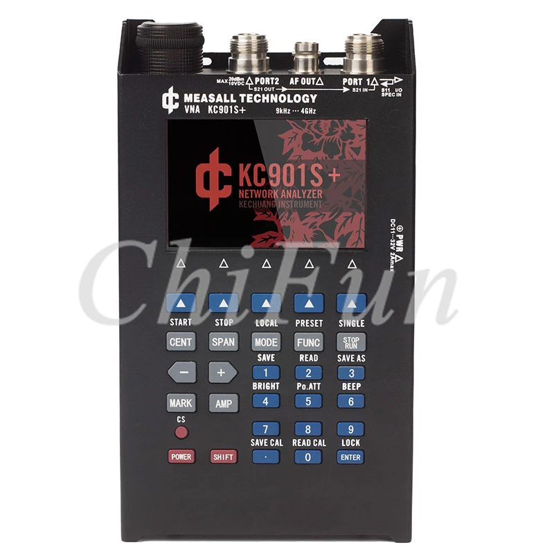 

Freeshipping KC901S+ 9kHz~4GHz Handheld Vector Network Analyzer antenna feeder line spectrum field strength RF multimeter SWR