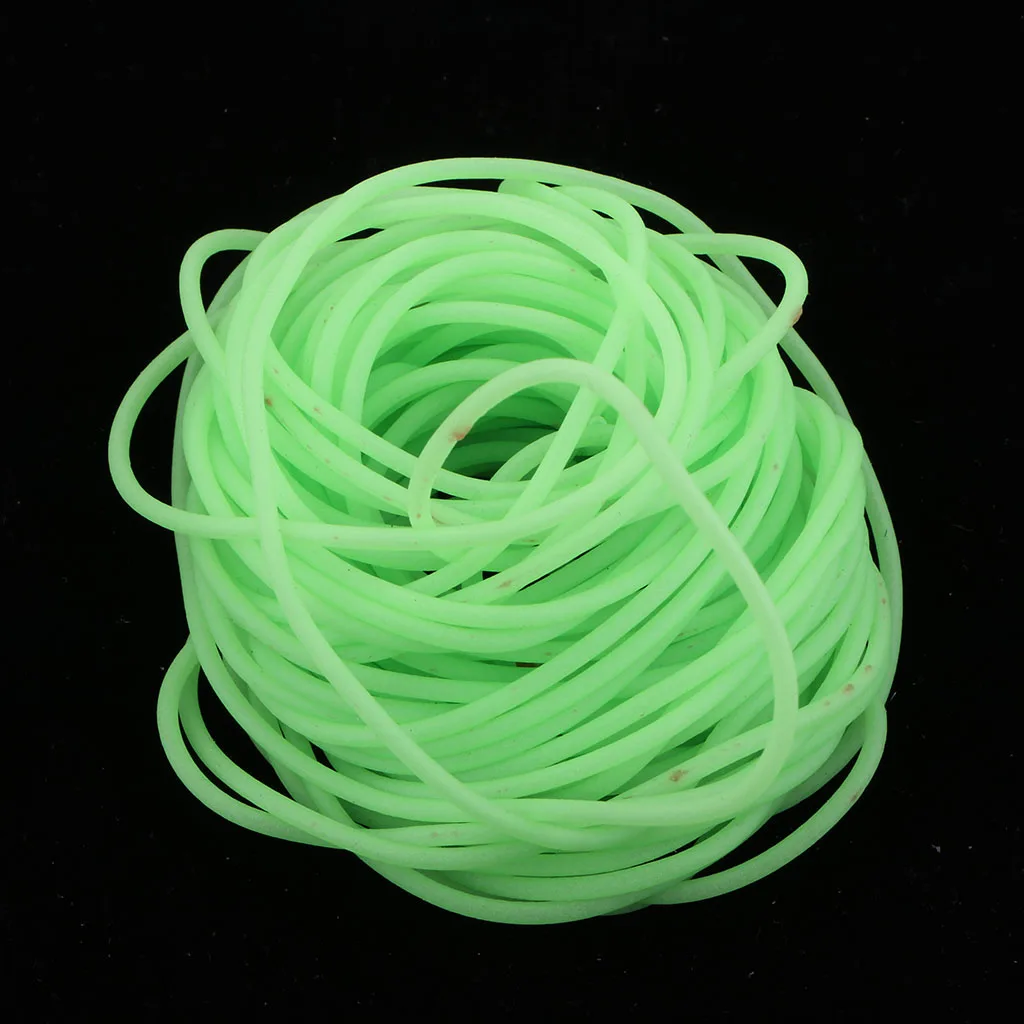 3pcs Soft Plastic Fishing Angling Luminous Green Tube Glow in Dark Carp Sea Fishing Rig Tubing 4m Fishing Tackle Boxes Acce