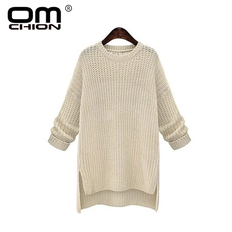 OMCHION O Neck Loose Women Sweaters And Pullovers 2018 Autumn Winter Korean Long Sweater Casual Oversized Jumper Female LMM96 | Женская