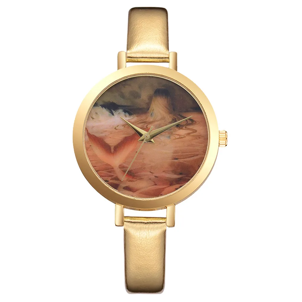 

Lvpai Brand Women Watches Luxury Leather Strip Marble Dial Dress Wristwatch Ladies Gift Quartz Clock Relogio feminino