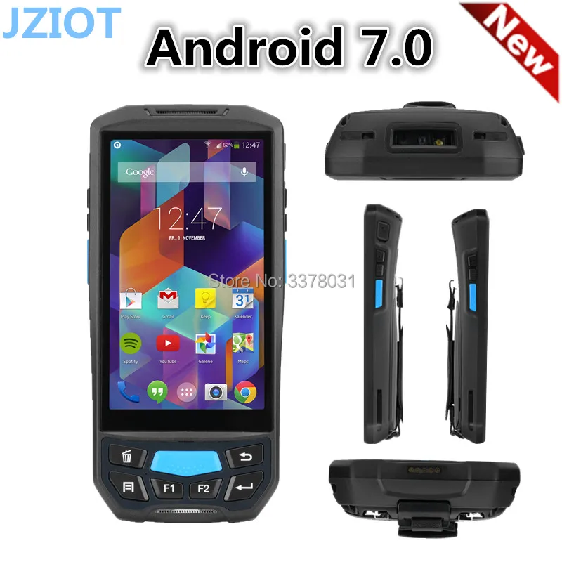 V9000 прочный IP66 Android 7 0 4G штрих код/RFID/КПК с блокировкой по отпечатку пальца 5