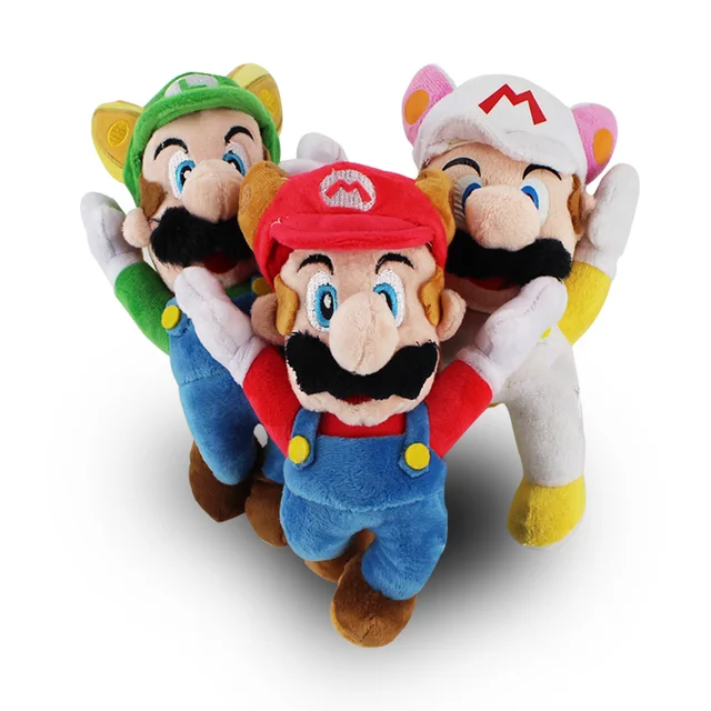 Cheap 3Styles New Arrival Super Mario Bros Flying Apsaras White Racoon Fire Raccoon Tanooki Mario Kitsune Fox Luigi Plush Doll Toys Cheap 3Styles New Arrival Super Mario Bros Flying Apsaras White Racoon Fire Raccoon Tanooki Mario Kitsune Fox Luigi Plush Doll Toys