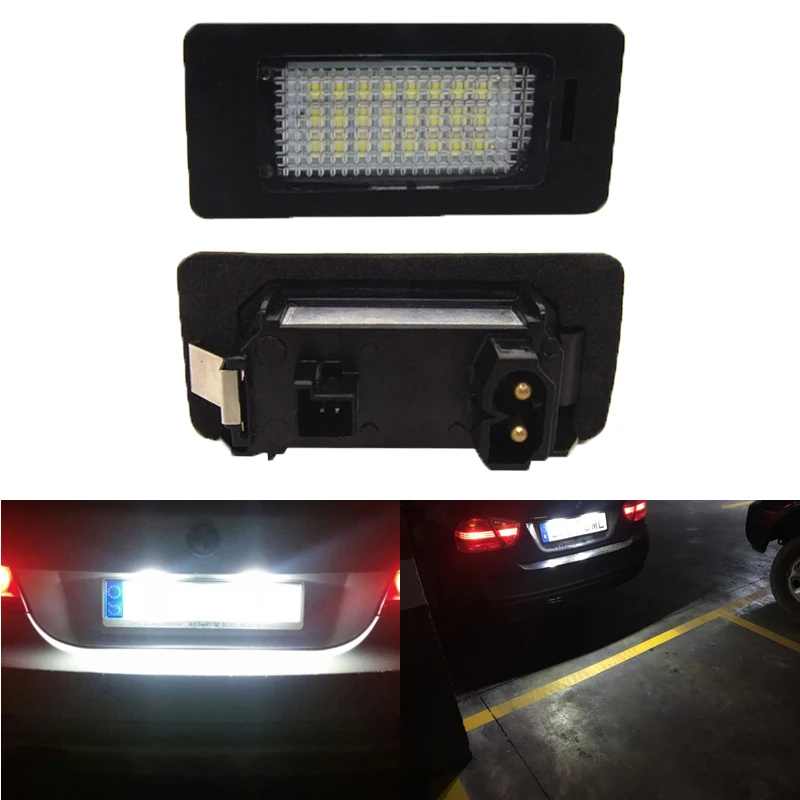 

Error Free 2pcs Car LED Number License Plate Lights 12V 6000K White for BMW x5 E70 E82 E88 E90 E91 E92 E93 E39 E60 E61