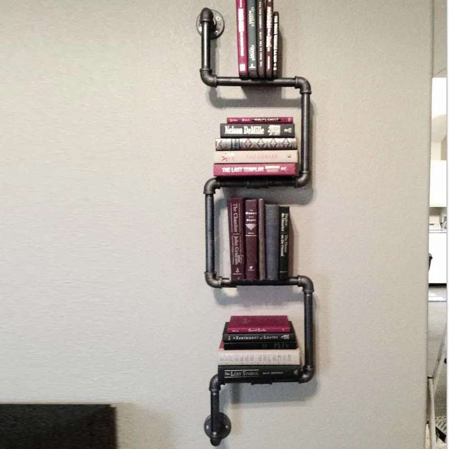 Excellent natural home of American industrial pipe racks vintage plumbing pipes creative