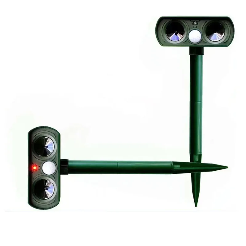 

Ultrasonic Solar Power Pest Animal Chaser Repeller Rodent Mole Mice Repellent Garden Birds/Bats/Cats/Dogs/Foxes/Pest Repeller