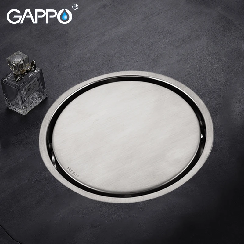 GAPPO Drains stainless steel round bathroom floor drains anti odor