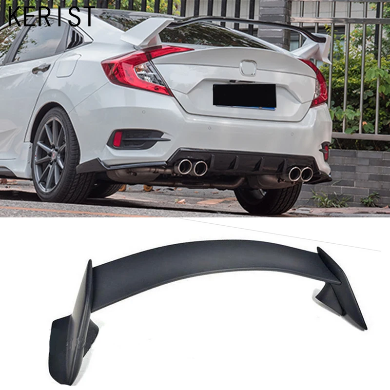 ABS Spoiler fit for Honda civic high roof spoiler car styling 4 Door