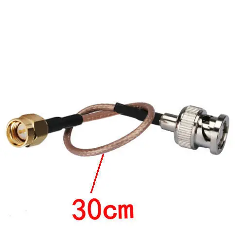 100 PCS cabo coaxial BNC macho PARA SMA macho Cabo RG316 30 CM