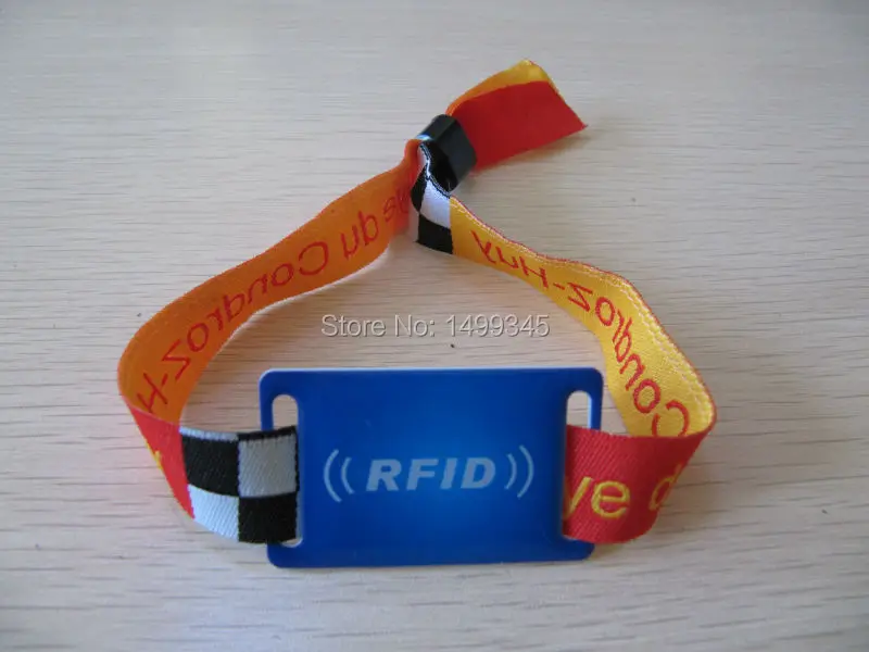 

100pcs13.56MHz Epoxy+Nylon RFID NFC Bracelet RFID Wristbands Tags With FM1108(Compatible MF1 S50) Waterproof RFID Tag Wristband