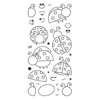 

Assembling ladybug Transparent Clear Silicone Stamp/Seal for DIY scrapbooking/photo album Decorative clear stamp