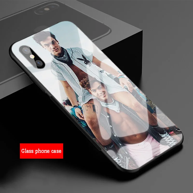 Dolan Twins чехол из закаленного стекла для телефона iPhone 6 6plus 7 plus 8 8plus 5 5S 5C SE X XS XR