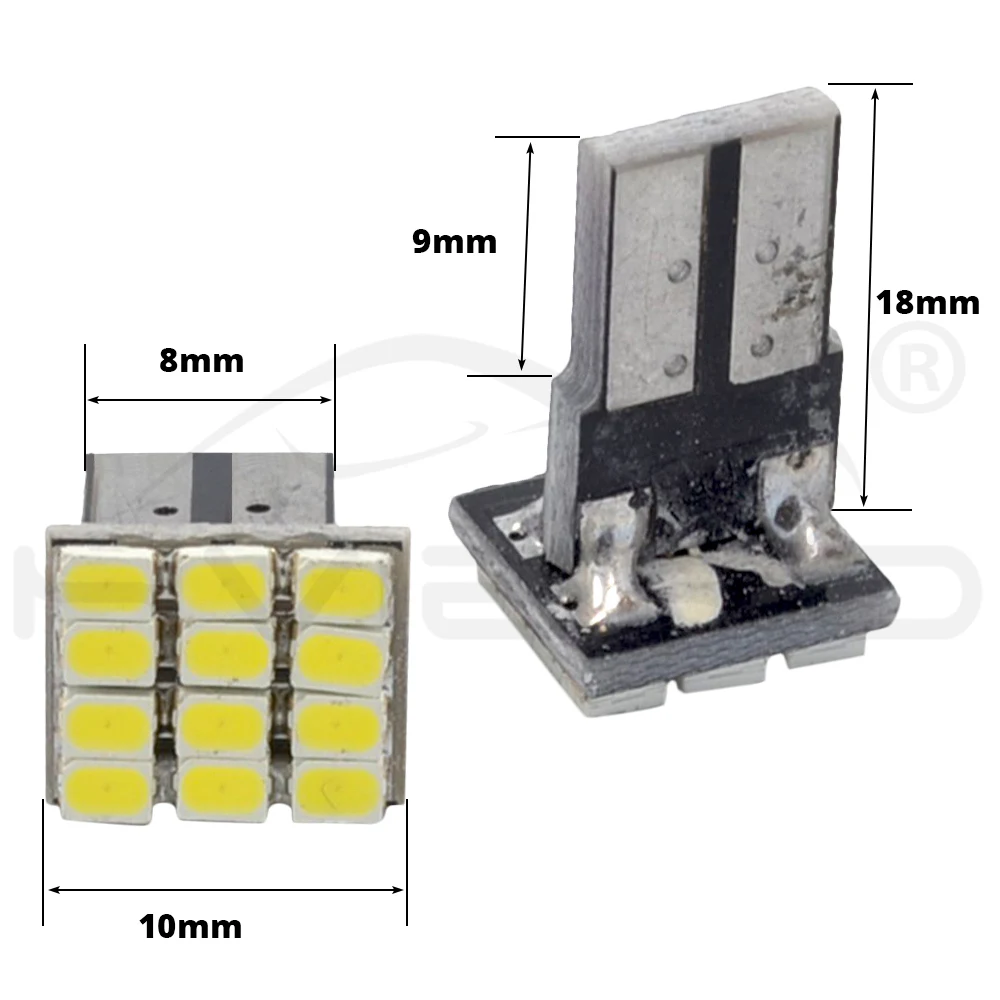 T10 W5W Canbus Белый 1206 12SMD светодиодный автомобиля задние фонари приборной панели светильник AC/DC 12V парковка светильник боковые габаритные клиновая лампа света угловая лампочка