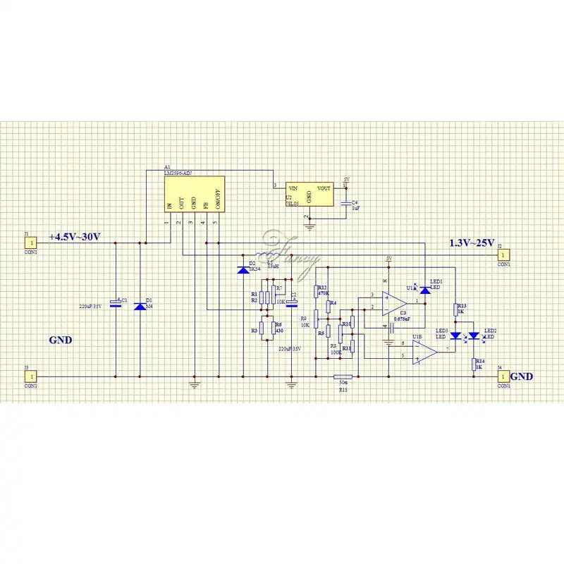Схема lm2596 с регулировкой тока