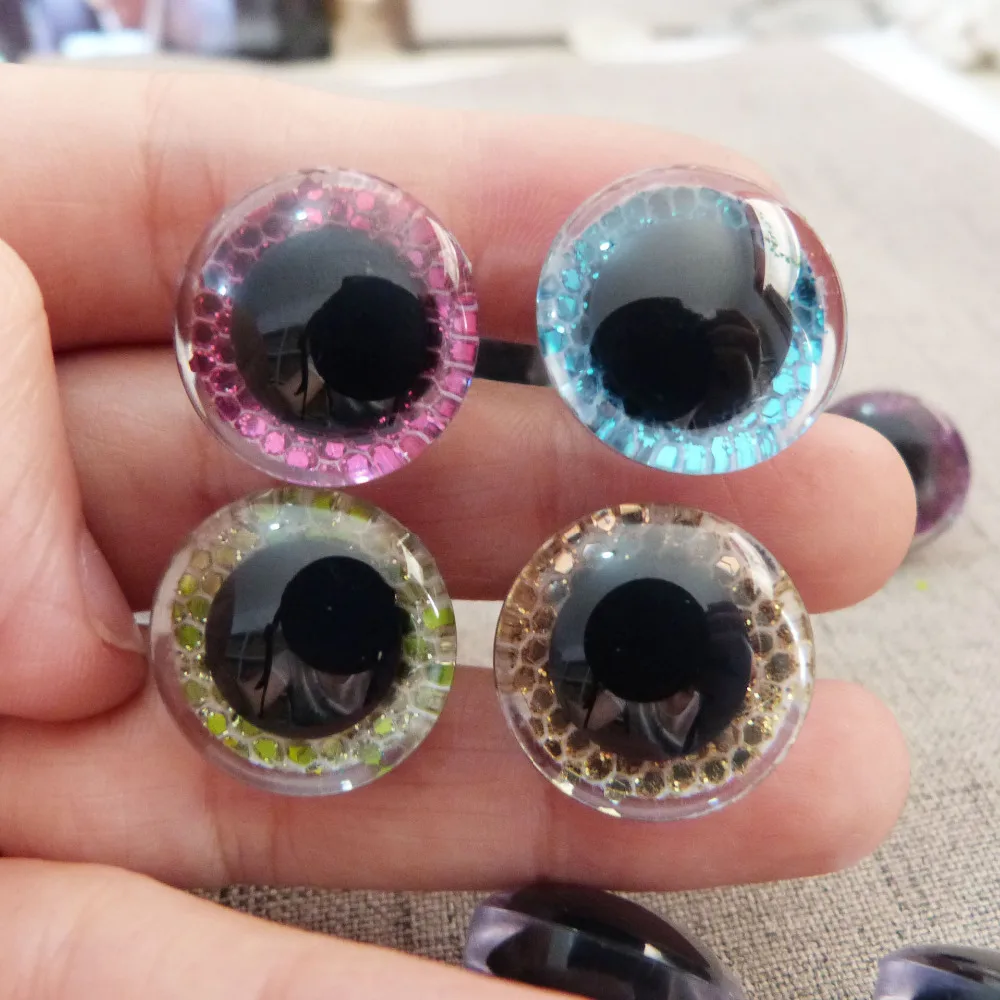 Buy 500pcs 16mm&20mm&24mm clear trapezoid safety toy