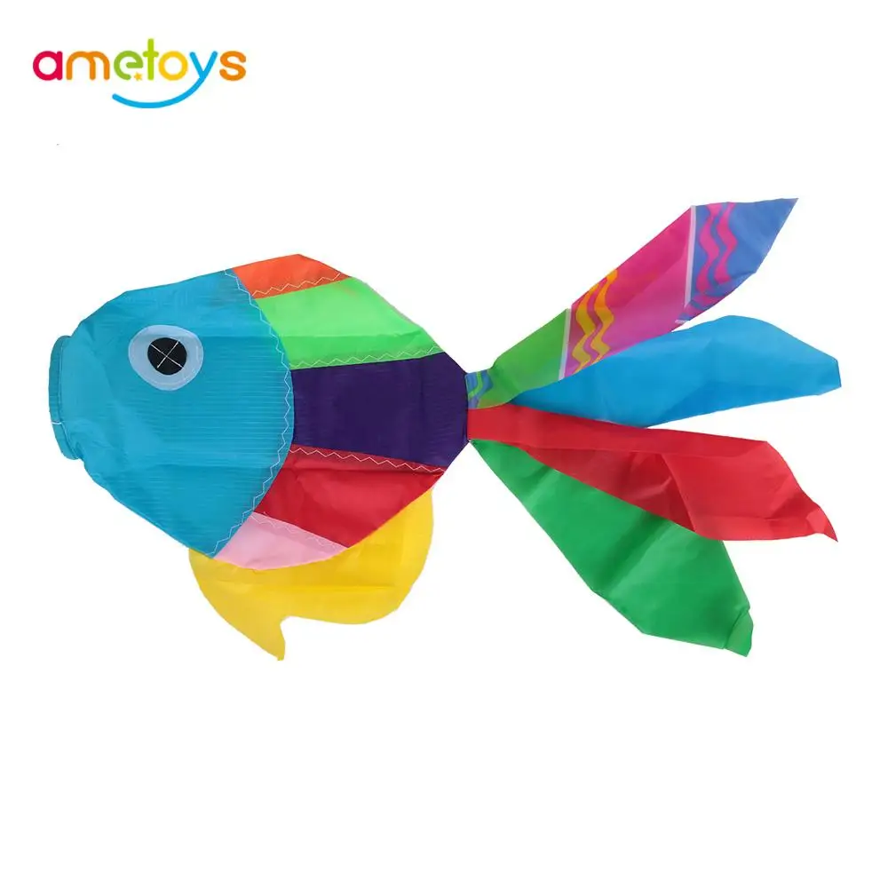 

New 70cm Length Multicolor 3D Kites Cute Fish-type Fly Tail Kite Tails Kite Accessory Easy Control Flying Kite for Outdoor Fun