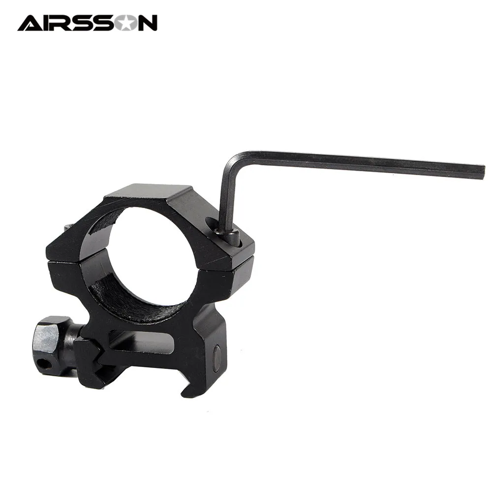Airsoft 25mm Ring Quick Release Scope Holder Tactical Hunting Accessories Wide Low Ring Mount Military Heavy Duty Weaver Rail