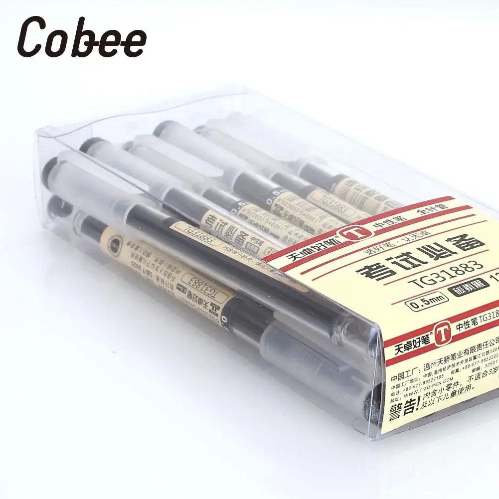 

12PCS/Set Writing Pen Durable Office Gel Pen Gifts 0.5mm Roller Ball Pen Useful