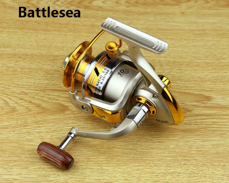 Battlesea 12BB 5 2: 1 металлическая спиннинговая рыболовная Катушка Fly Wheel для