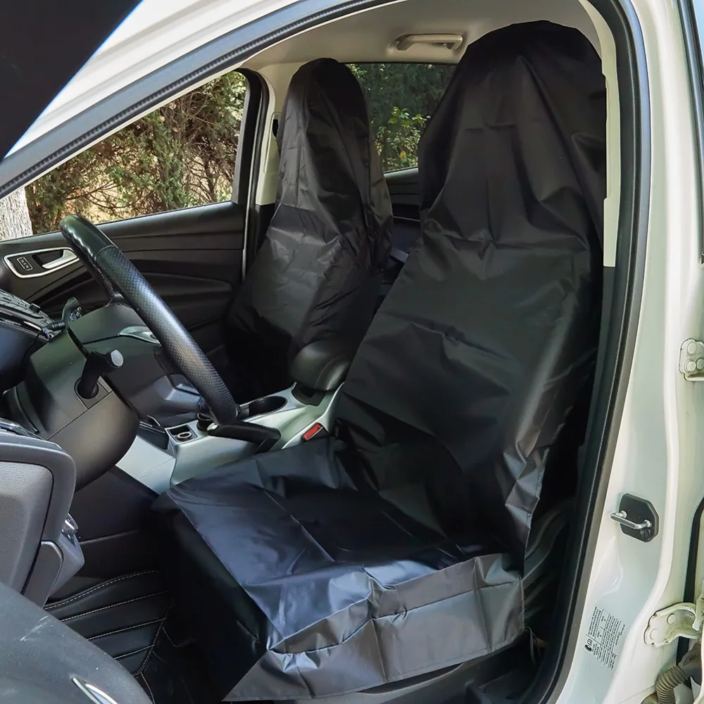 Waterproof Car Seat Covers Oxford Cloth Automobile Front Seat Cover Protector Pads 2 Pieces Durable Car Interior Accessories Waterproof Car Seat Covers Oxford Cloth Automobile Front Seat Cover Protector Pads 2 Pieces Durable Car Interior Accessories
