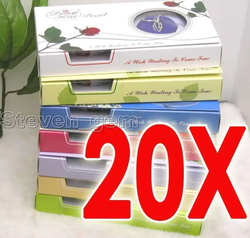 

Wholesale 20 Box heart pendant Wish Pearl Necklace-A wish waiting come true-3621