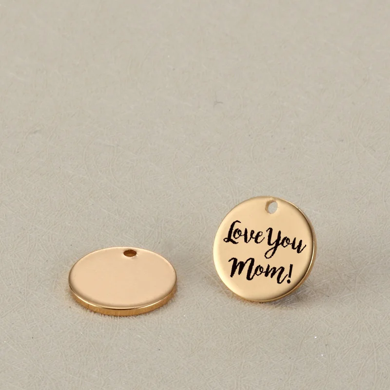 Модная Очаровательная мама из нержавеющей стали с надписью Love You Mom! Подвески DIY