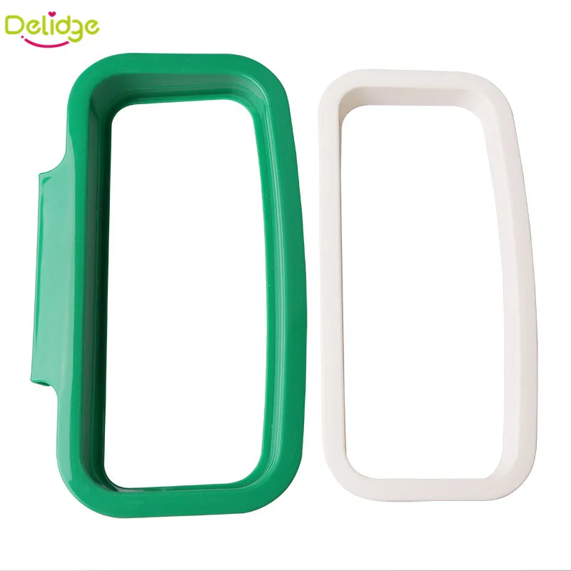 Delidge 1 قطعة المطبخ القمامة قوس البلاستيك دولاب الباب الخلفي هوك قوس القمامة كيس النفايات كيس النفايات تخزين الرف الرف