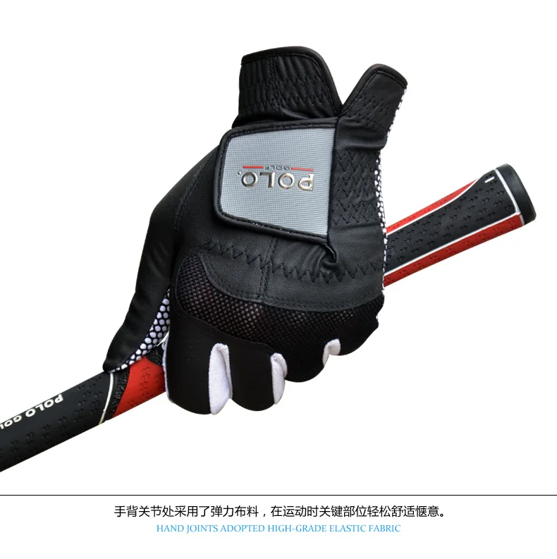 Поло Гольф перчатки из овчины Кожа PU Новые мужские Противоскользящие левая рука противоскользящие спортивные перчатки Golf Handschoen Gants De Golf 1 шт