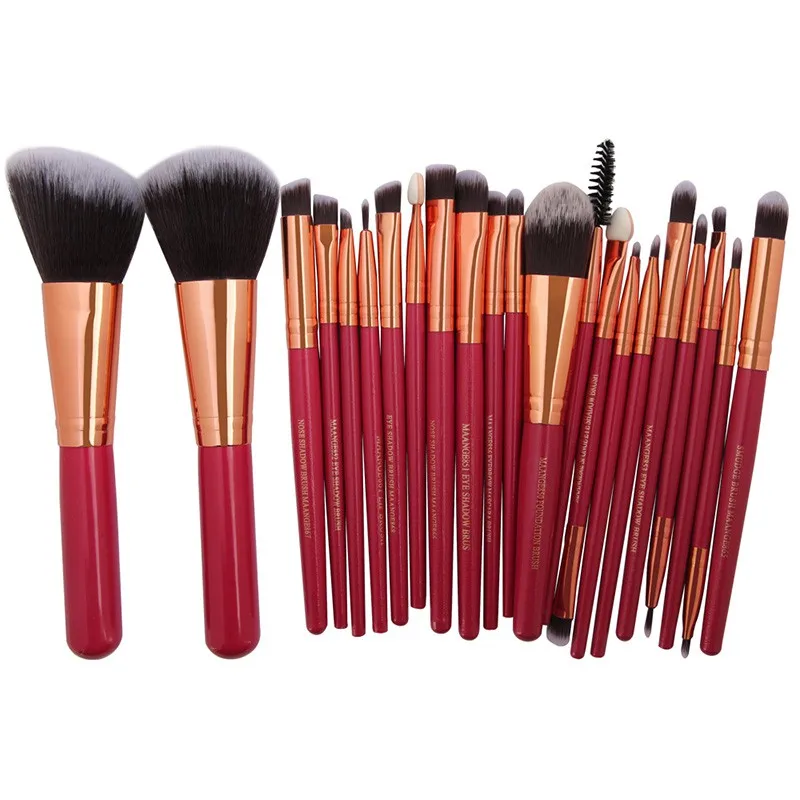 Blush em pó Sombra de Olho Kits de Maquiagem Beleza Makeup Brushes Grupo Cosméticos Fundação Liner Lip Make up Tools Escova 22 Pcs 2 22 Pcs Beleza Makeup Brushes Set Cosméticos