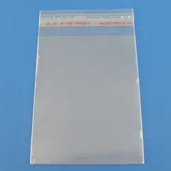 5000 шт. прозрачный самоклеющиеся Печать Пластик Сумки ювелирные изделия Упаковка Дисплей 6x10 см (полезное пространство 8x6 см)