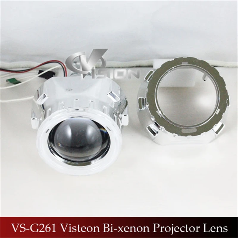 

Free Shipping IPHCAR Car/Motorcycle Styling LHD/RHD Light Source 2.5 HID Bixenon Projector Lens Headlights CCFL Angel Eyes Halo