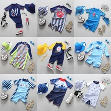 子供水着子供水着漫画恐竜サメ水泳プール男の子スポーツ UPF50 + ビーチウェアベビー水着(China)