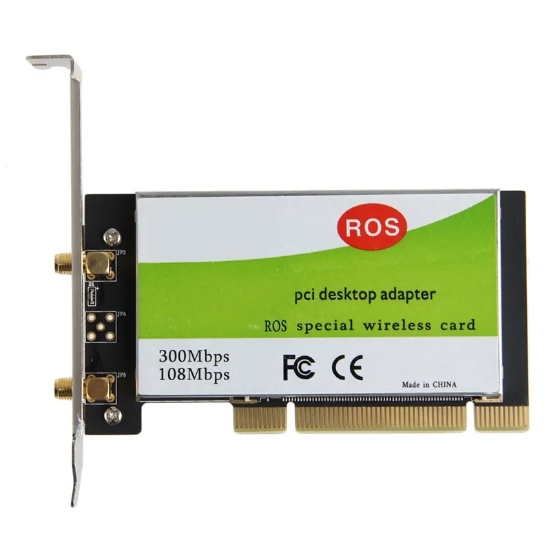 Ar9223 PCI 300 м 802.11b/G/N Беспроводной Wi-Fi карты для настольных ноутбука 6db Телевизионные антенны