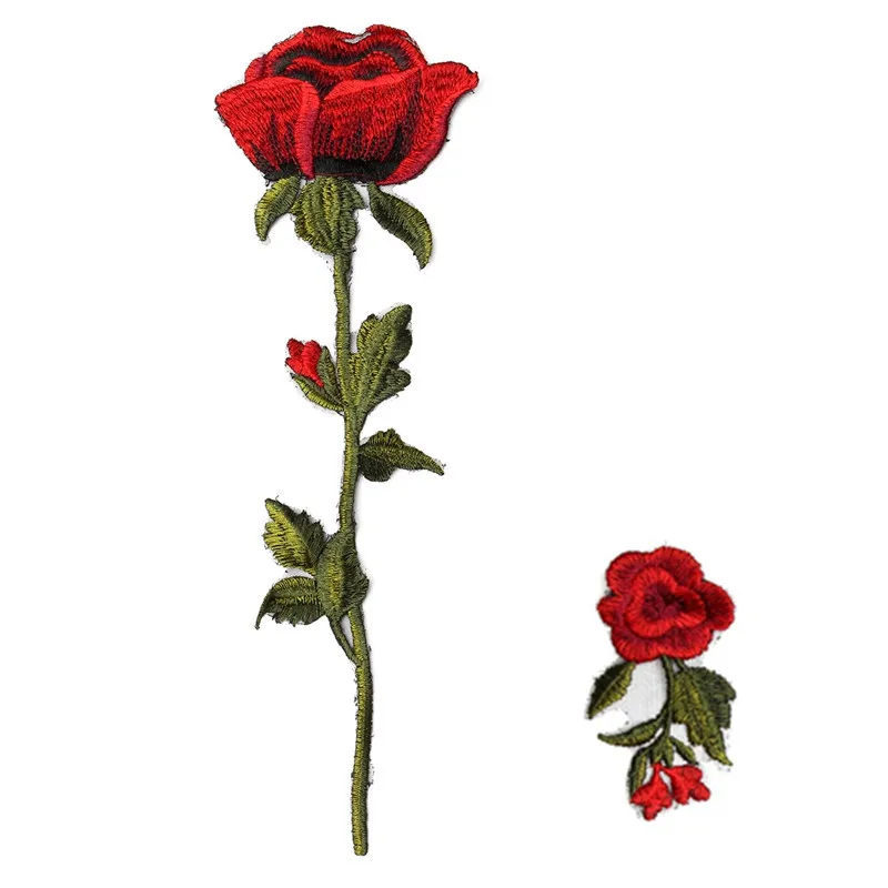 Aliexpress.com : Buy 2Pcs Cute Flower Rose Patches DIY ...