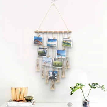 

Woven Tapestry Fringe Lace Wall Hanging Tapestry Woven Bohemian Tapestry Geometric Wall Art Deco