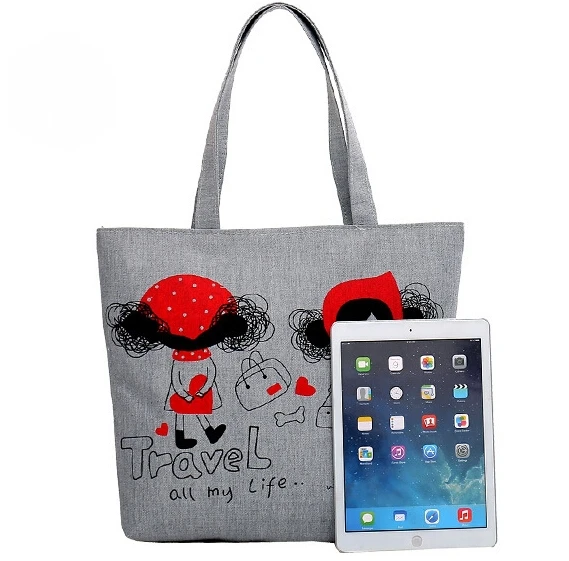 wholesale customized Women Shoulder Bags Canvas Bag Ladies Messenger Bags girl Shopping Bag ...